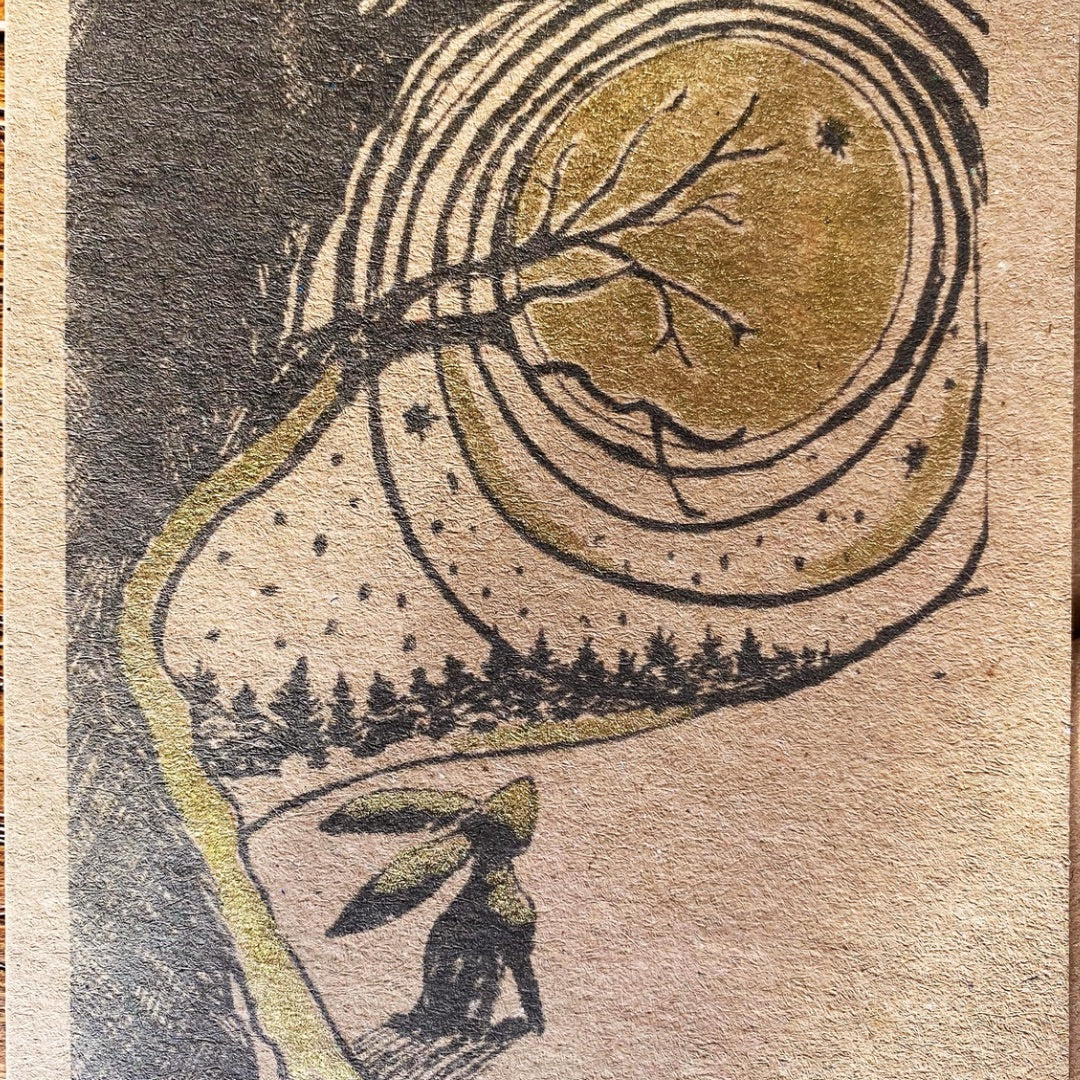 Hare & Moon Card